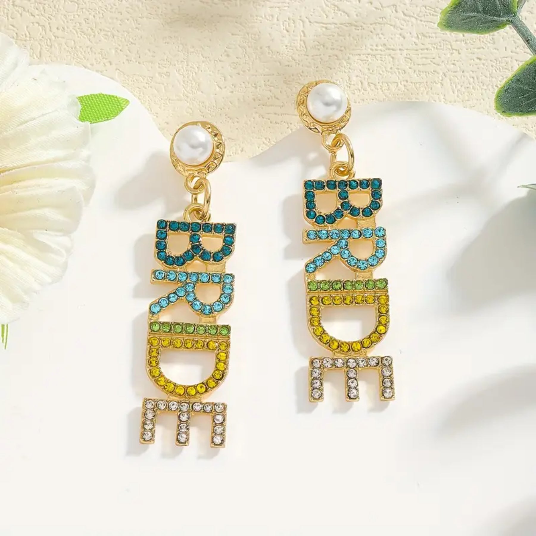 Wedding Bridal Party Dangle Earrings -Zinc Alloy with Stainless Steel Ear Posts