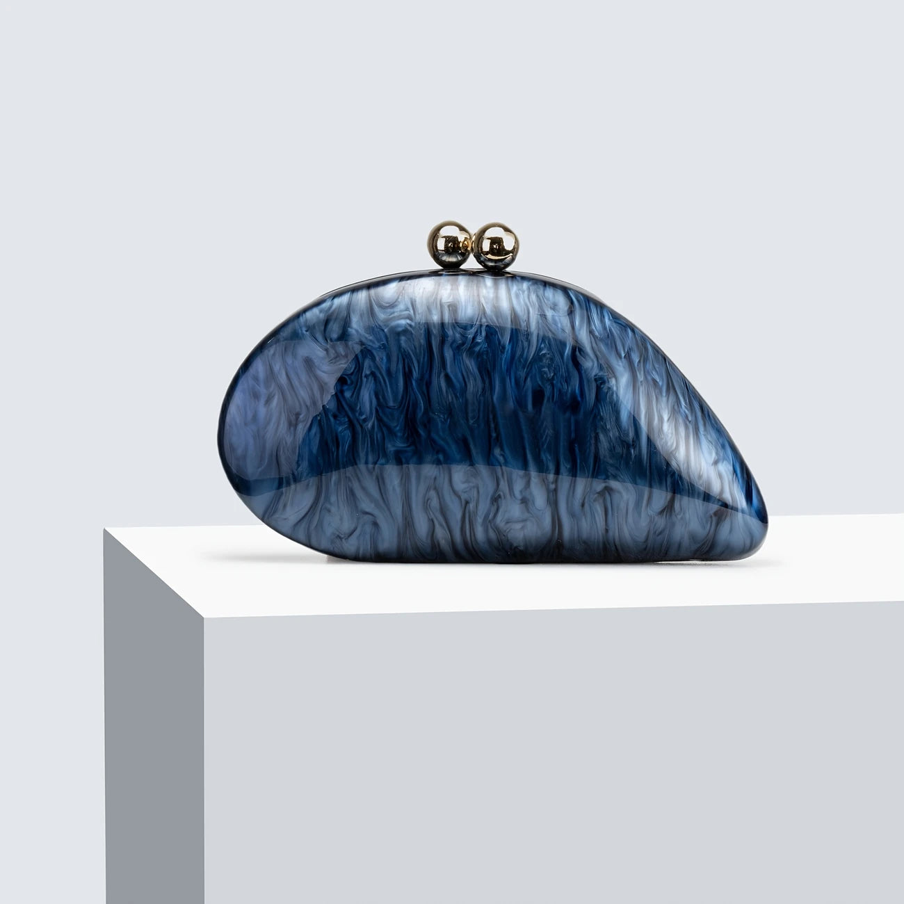 Elegant Acrylic Women's Crossbody Clutch Bag with Detachable Chain Strap