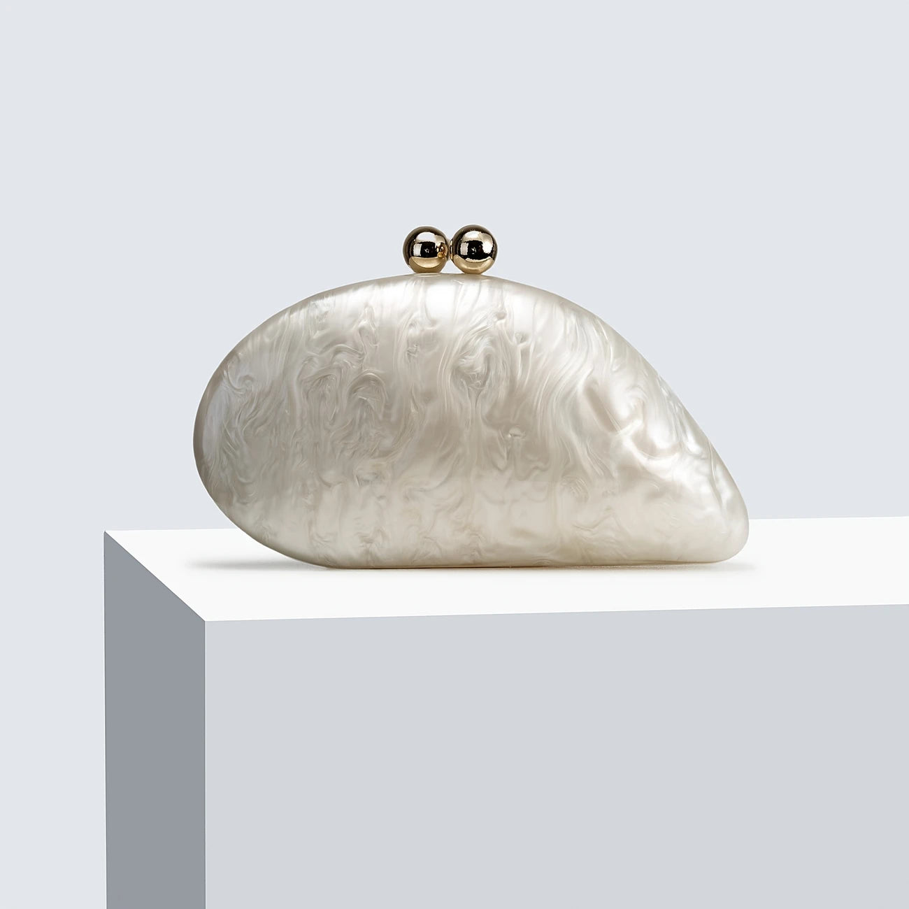 Elegant Acrylic Women's Crossbody Clutch Bag with Detachable Chain Strap