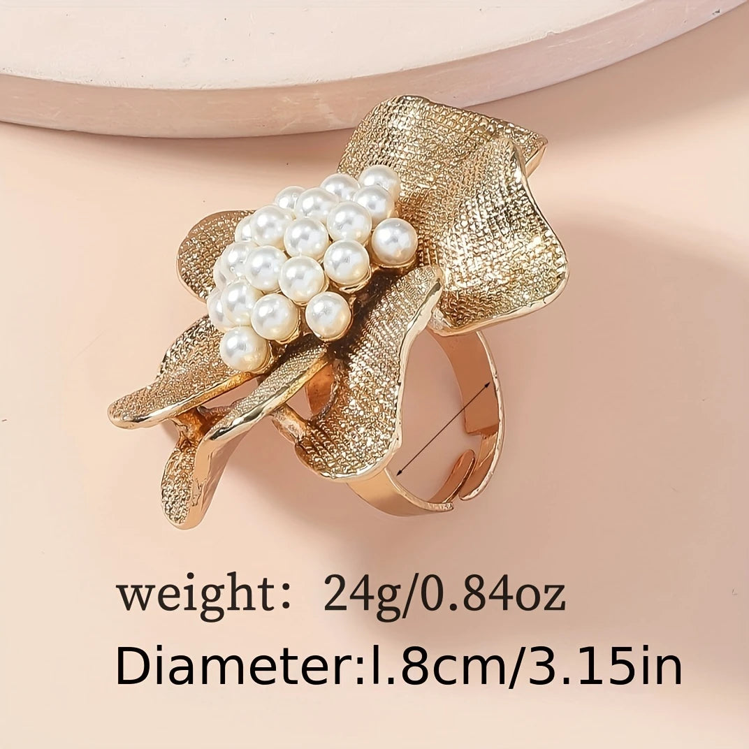 French Style Romantic Adjustable Ring for party