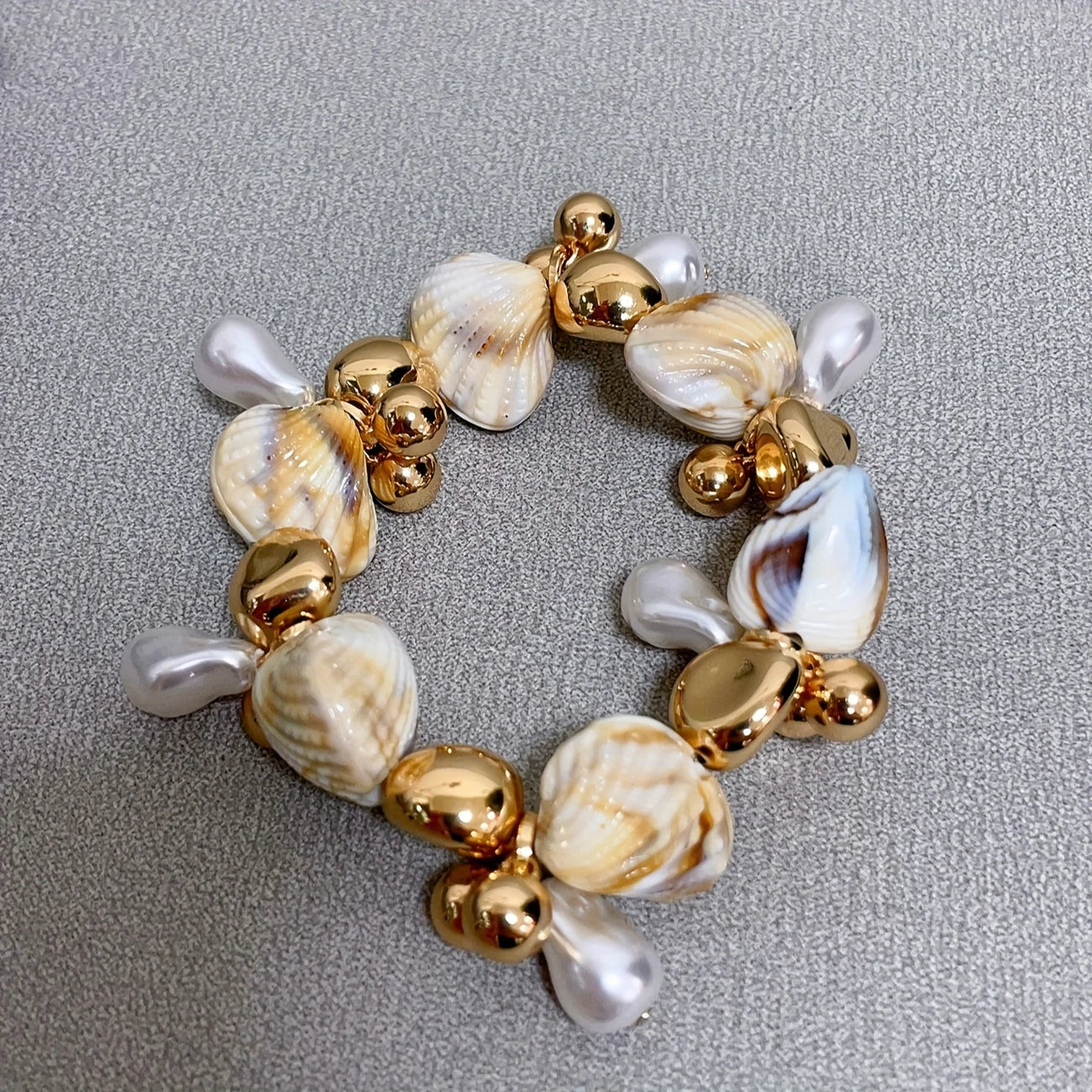 Bohemian Style Ocean Tide Starfish & Shell Beaded Bracelet