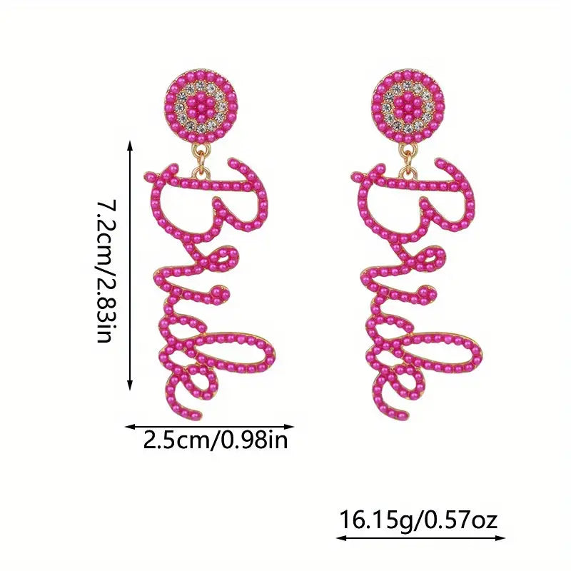 European And American Fashion Temperament "Bride" Earrings