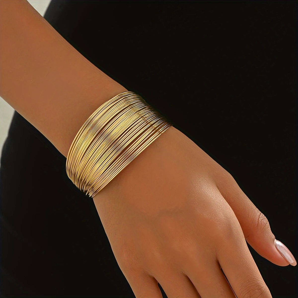Women's Fashion Open Bracelet Iron Style Punk