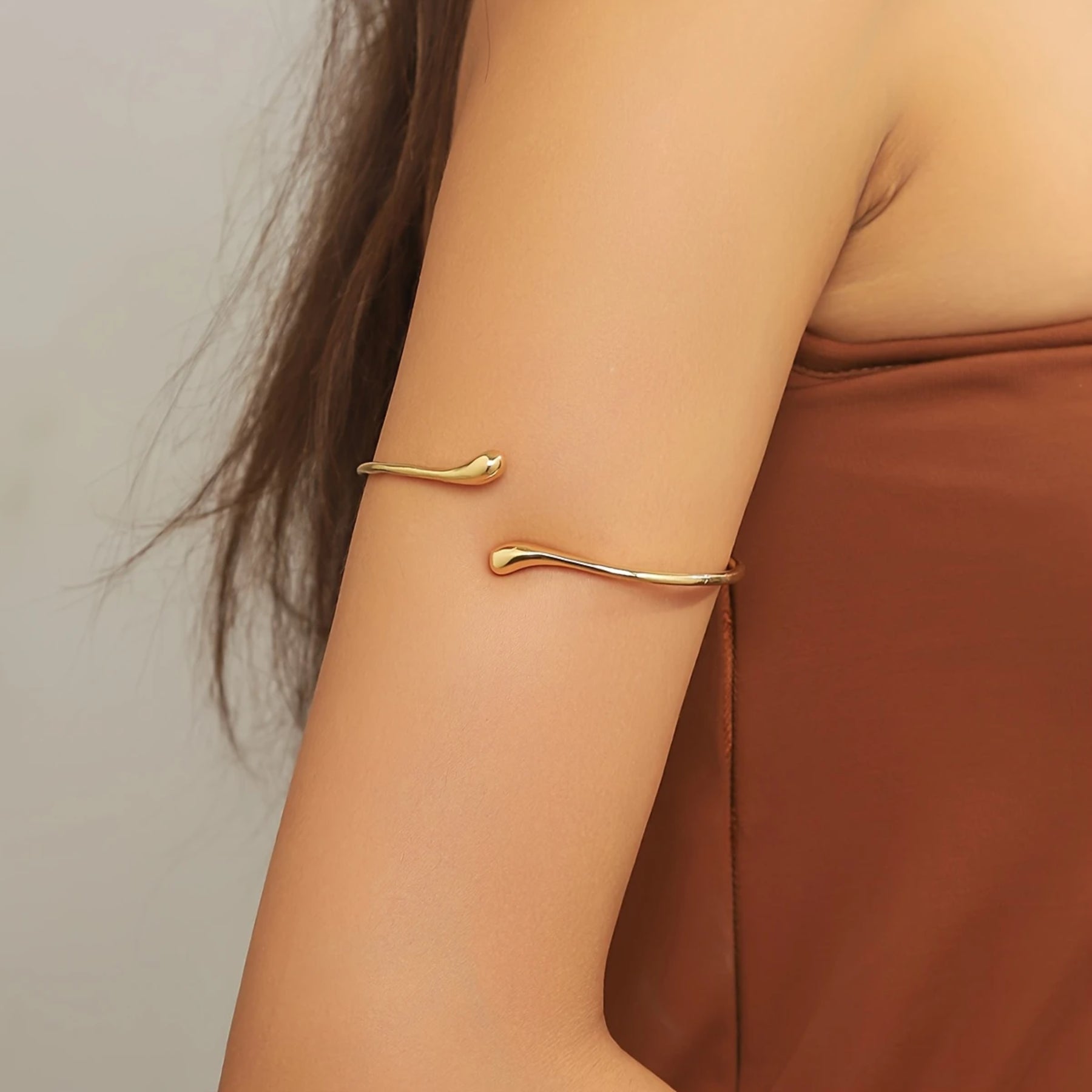1pc Fashionable Minimalist Open Cuff Arm Bracelet for Women