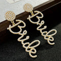 Elegant French-Inspired Faux Pearl BRIDE Earrings